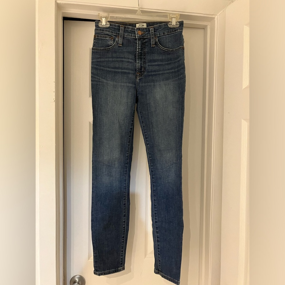 J. Crew Curvy Toothpick High Waisted Jeans — Size 25